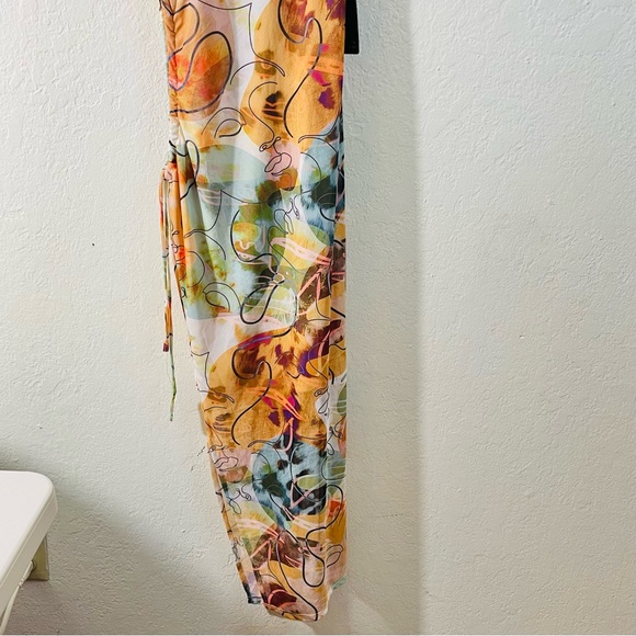 NWT Caution to the Wind Women Multicolor Artsy Sleeveless Bodycon Dress Medium - Picture 5 of 9